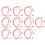 (Red) 10Set Bananenstecker Testleitung Messkabel 2mm Rot 1
