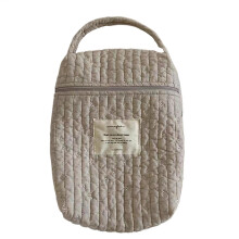 Diaper Bag Organizer Vista Printed Nursery Cotton Quilted Portable Multipurpose Diaper Caddy For Wipes And Diapers