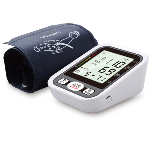 (With Voice Function) Automatisches LCD-Blutdruckmessgerät Oberarm Digital