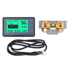 (350A(0‑500A)) Schwarzer-Wasserdichter-Batterie-Monitor-8V