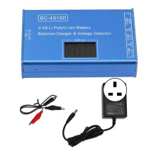 (UK Plug) Batterie-Balance-Ladegerät-2-4S-Voltage-Tester-UK