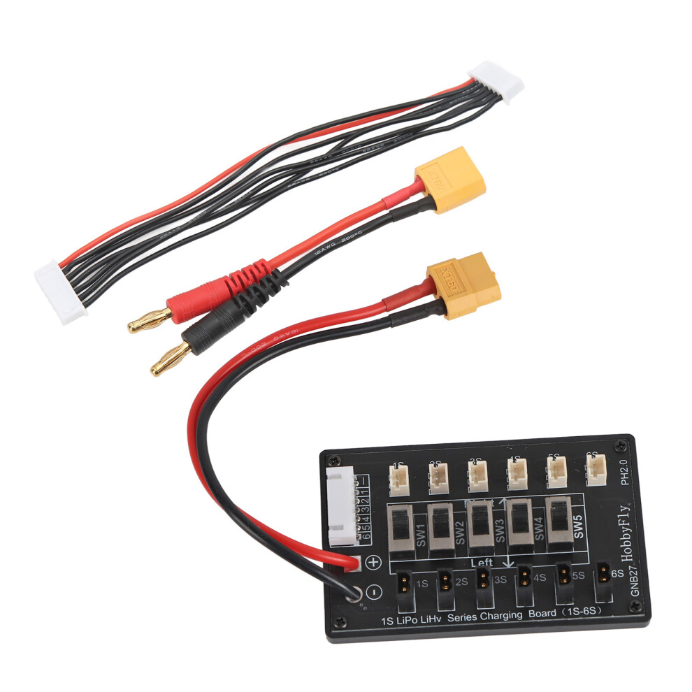 1S Battery Parallel Charging Board With Xt60 Plug 610830838126