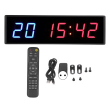 (EU Plug) 2,3 Zoll LED-Timer mit Fernbedienung, 6-stellig, 110-240V, US-Stecker