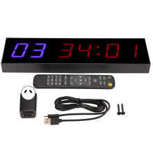 (AU Plug) Trainings-Timer 6-stellig LED mit Fernbedienung 1,8 Zoll