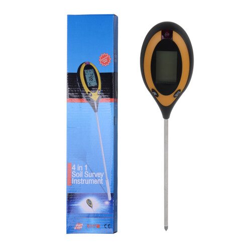 (English) Bodenfeuchtigkeitstester mit pH-, Licht- & Temperatursensor 1