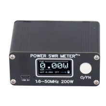 SWR-Meter 1,6-50MHz 0,5-200W mit 1,29-Zoll-Bildschirm