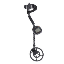 Handheld Metalldetektor Tragbar Untergrundspule Silber LCD