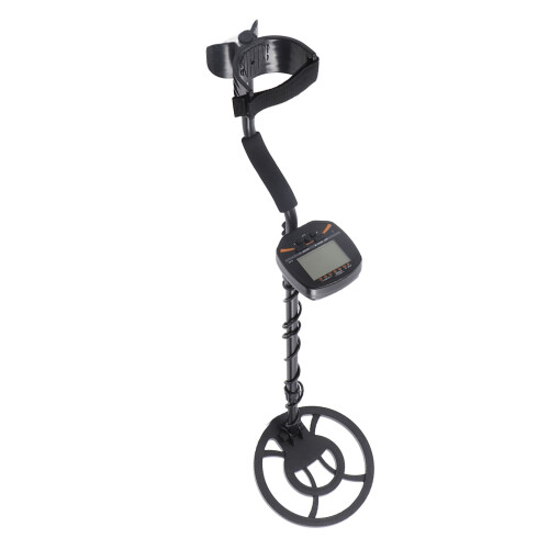 Handheld Metalldetektor Tragbar Untergrundspule Silber LCD