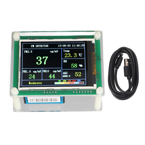 PM2.5 Luftqualitätsmonitor PM1.0 PM10 HCHO CO2 Temp
