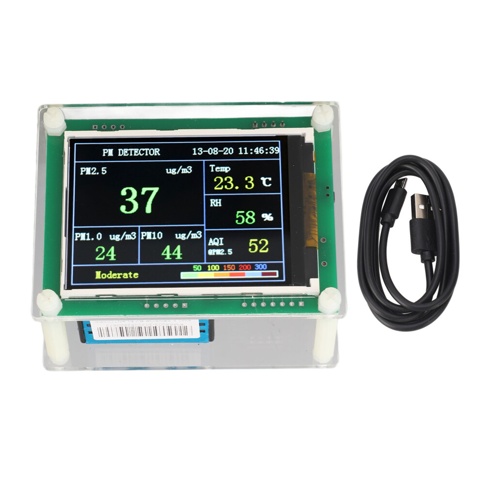 PM2.5 Air Quality Monitor PM1.0 PM10 HCHO CO2 Temp Humidity