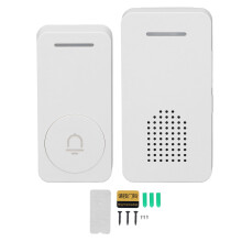 (White) Drahtlose Türklingel mit Sprachintercom Fernbedienung