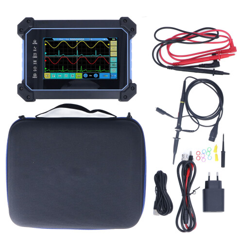 (EU Plug) 2-Kanal-Touchscreen-Oszilloskop, 110MHz, EU-Stecker
