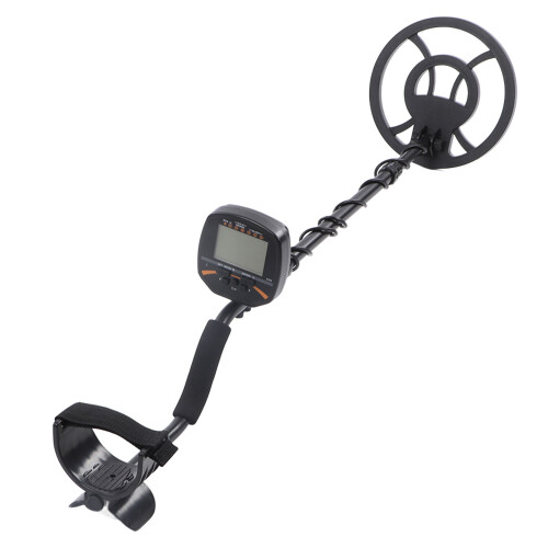 Handheld Metalldetektor Tragbar Untergrundspule Silber LCD 2