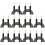 (Red) 10Set Bananenstecker Testleitung 0.44mm² Schwarz 1