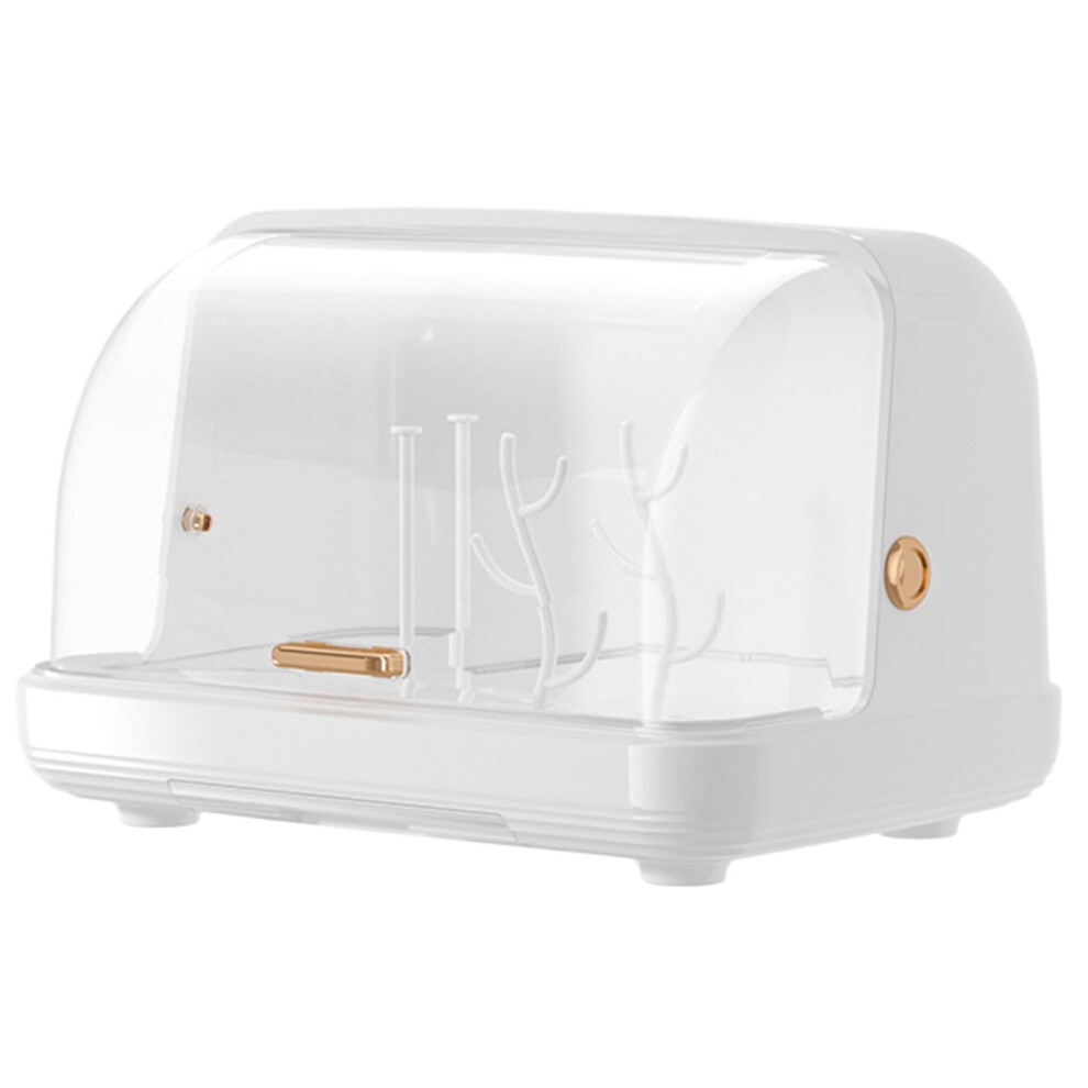 Baby Bottle Drying Rack With Lid, Vertical Storage, Large 15 X 10.6 X 9.1 Cm, Dustproof Bottle Rack For Kitchen Cabinet