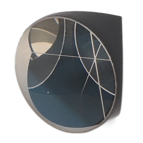 Corner Cube Prism Optical Glass 17.8mm Diameter for Total Station