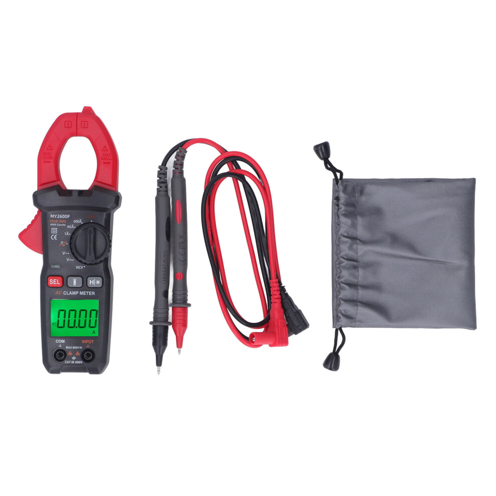 Digital Clamp Meter 4000 Counts Lcd Backlit Auto Ranging 323163079851