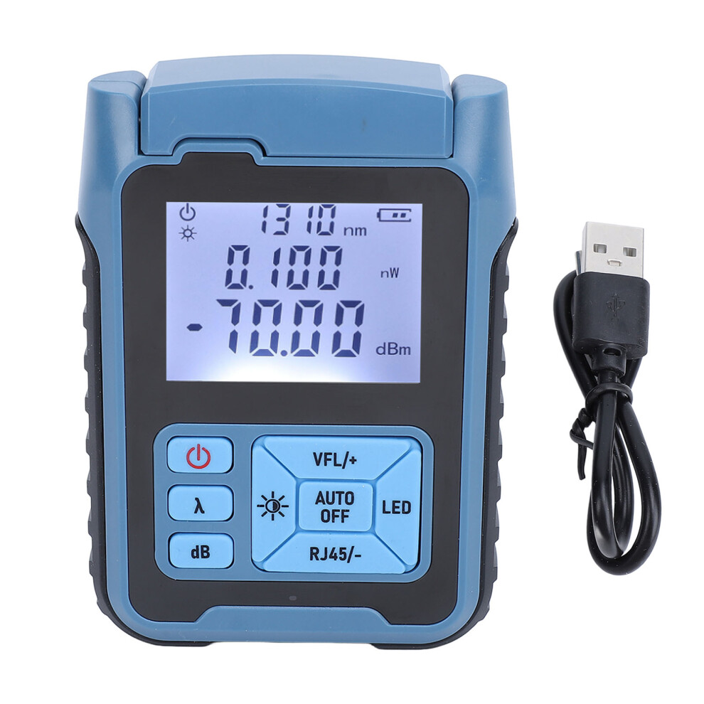 Optical Fiber Power Meter 10Mw Rechargeable 850-1650Nm High Accuracy Light 323163282077