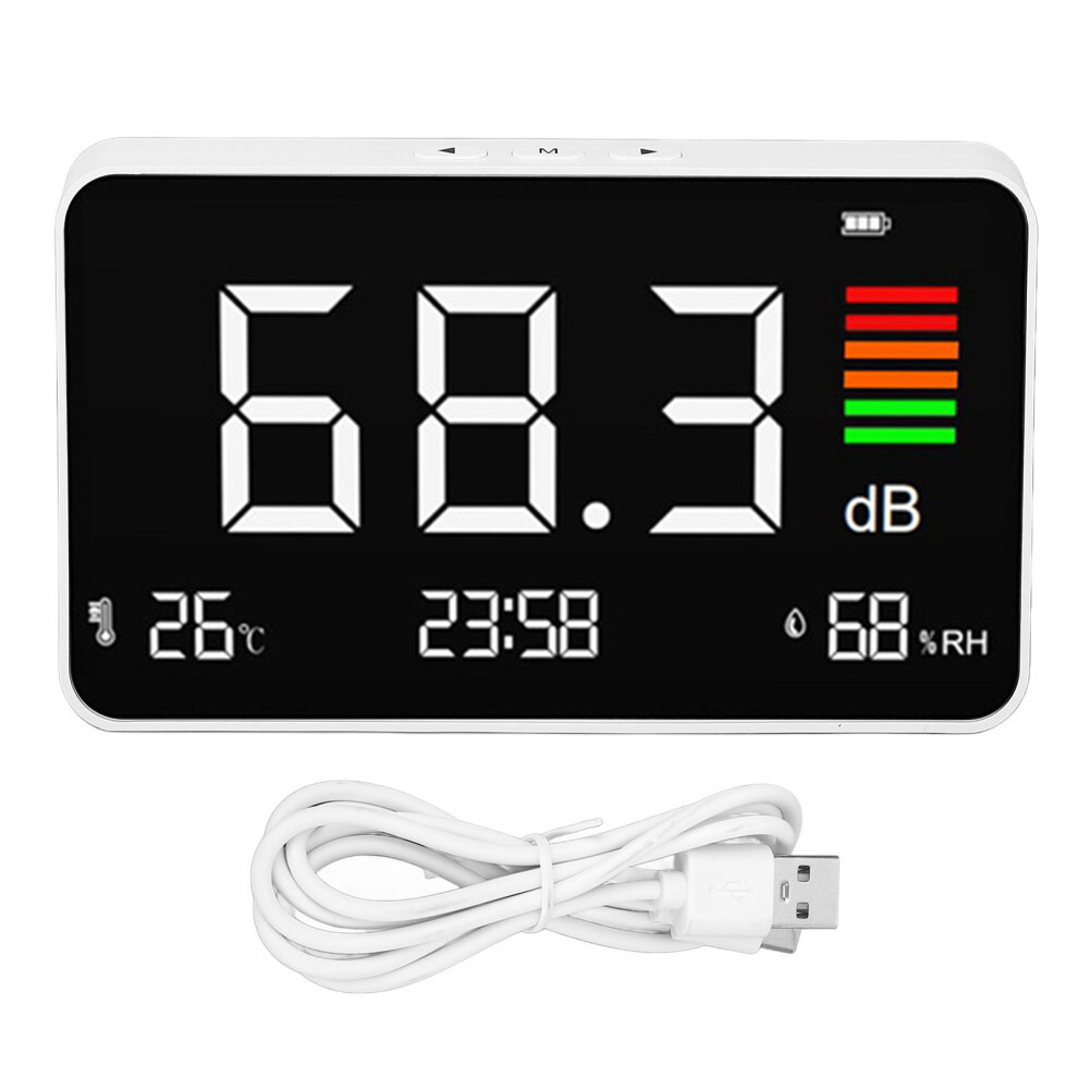 Digital Decibel Meter 30-130Dba With Temp/Humidity Detection Dm219n 610830967147