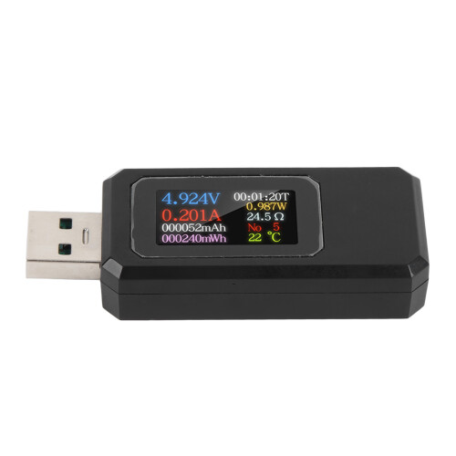 USB-Tester 4-30V 0-6.5A IPS-Farbdisplay 1