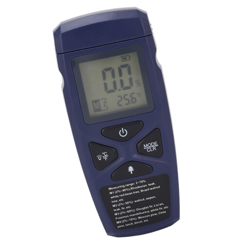 Digital Dampness Meter Backlit Multifunctional for Wood Wall 2