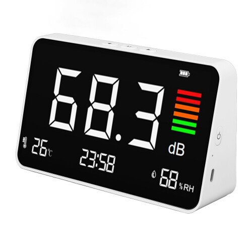 Digital Decibel Meter 30-130dBA with Temp/Humidity Detection DM219N 2