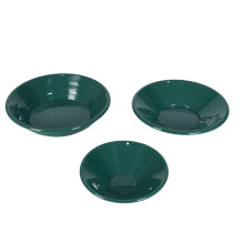 3Pcs Gold Pan Set 14.96in 13.98in 10.43in Green Mining Accessories