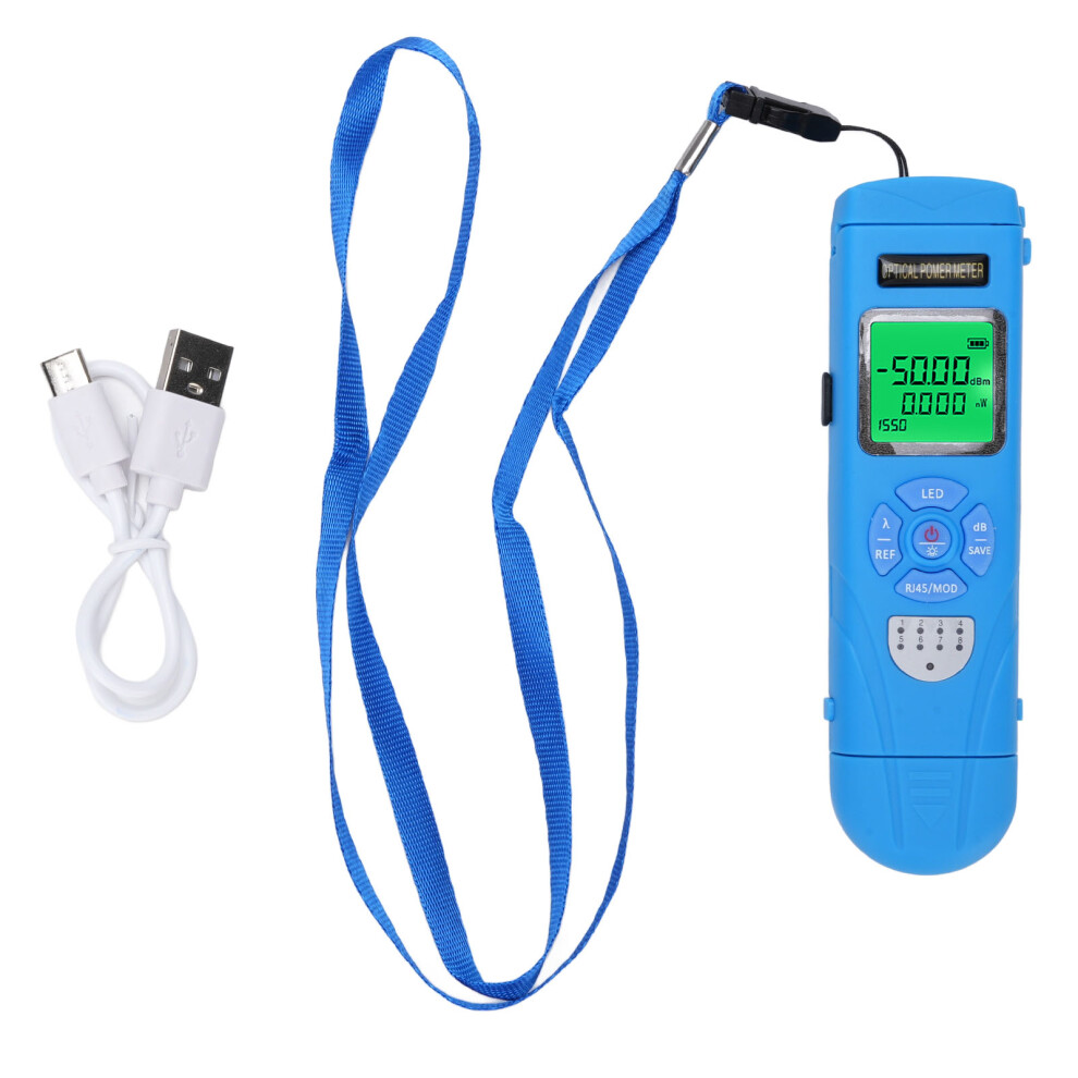 Optical Power Meter -50 To +26Dbm 850-1650Nm 10 Wavelengths Rj45 Led 610830967741