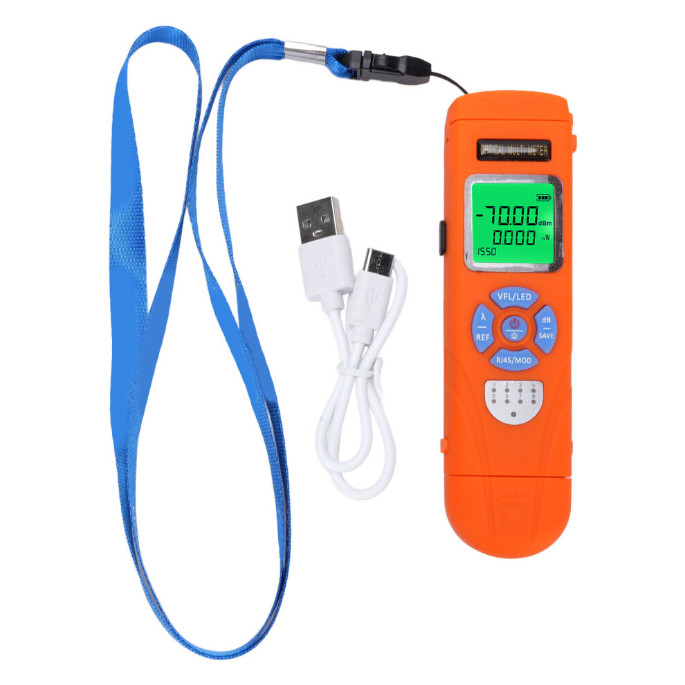Optical Power Meter 50Km Vfl -70-10Dbm Rechargeable Portable 610830967840