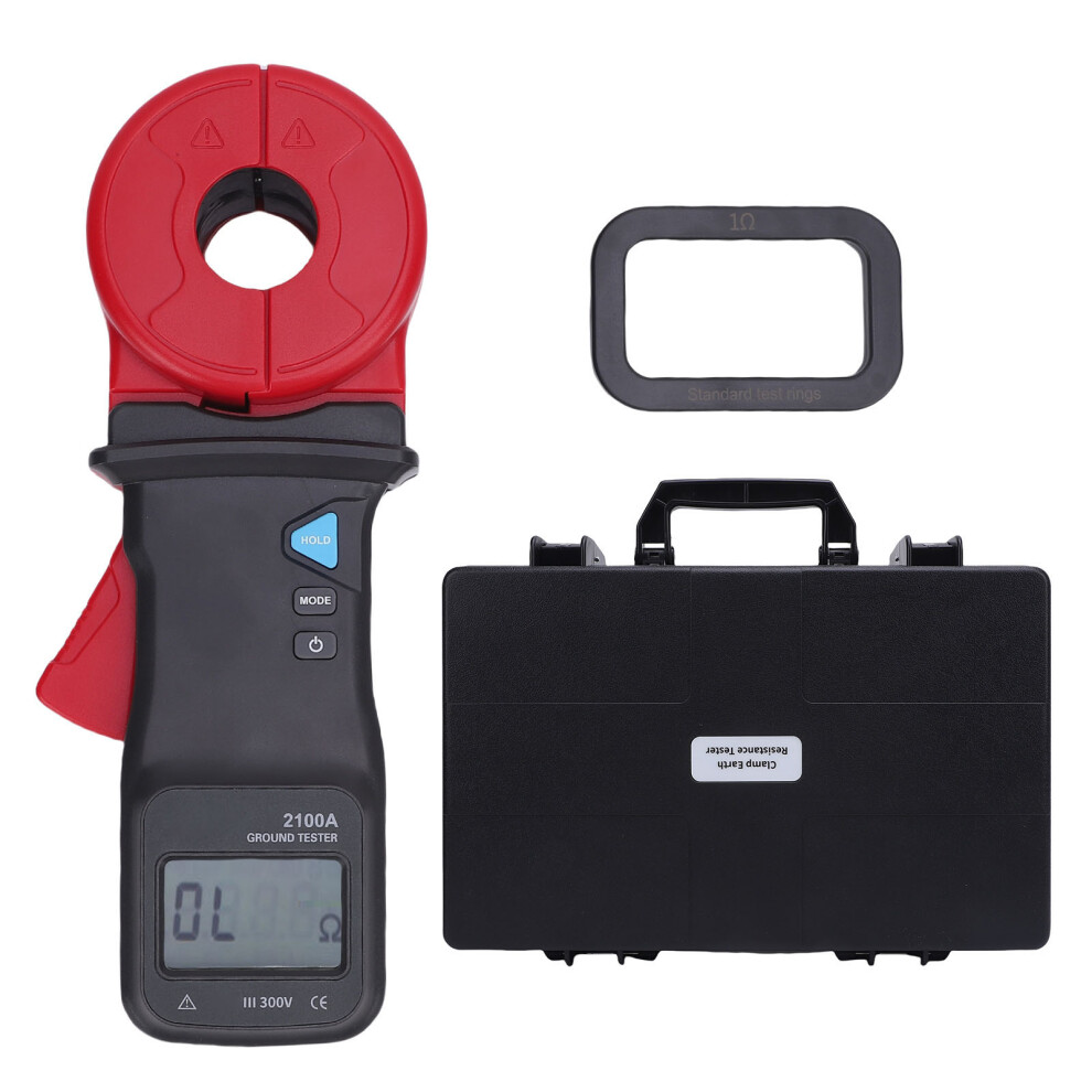 Clamp Earth Resistor Tester Digital 0.01-200Î© Auto Ranging Etcr2100a 610830970048
