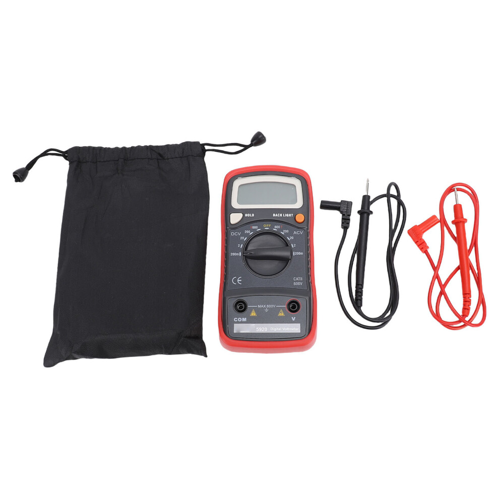 Digital Multimeter Dc Ac Voltmeter Lcd Backlit 200Mv To 600V 610830974138