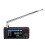 Mini-Radioempfänger 1,9" Farbdisplay FM AM LSB USB 5