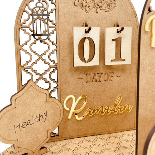 Holz Ramadan Countdown Kalender Deko 2