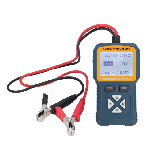 Digitaler 12V/24V-Batterietester mit Halterung 1