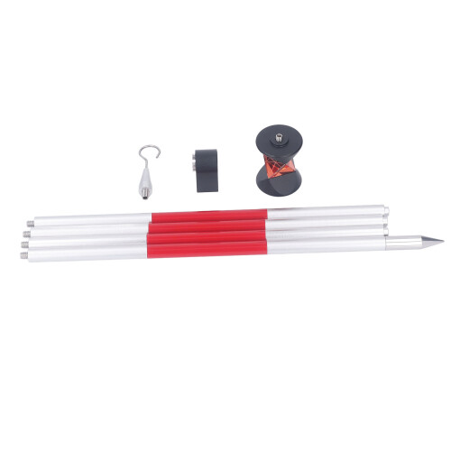 360-Prisma 23,1mm/25,4mm Ø Mini-Reflektor mit 4 Stangen für Topcon 1