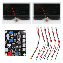 2x TS-DBP90B-2Q VU-Meter mit Treiberplatine & Beleuchtung