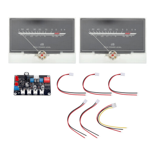 DB VU-Meterkopf Weiß Hintergrundbeleuchtung Audio