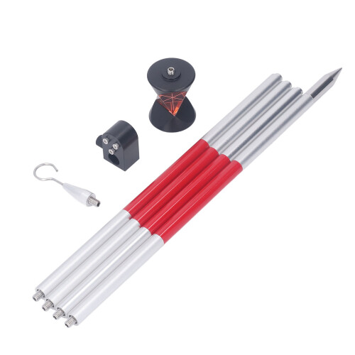 360-Prisma 23,1mm/25,4mm Ø Mini-Reflektor mit 4 Stangen für Topcon 2