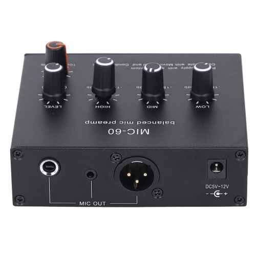 Dynamic Mic Amplifier Bass Adjustment Home Sound Amp 1