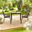 Quadratischer Gartentisch mit Holzeffekt 2