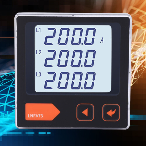 (LNFA73) LNFA73 LCD Dreiphasen-Strommesser AC-Amperemeter 1