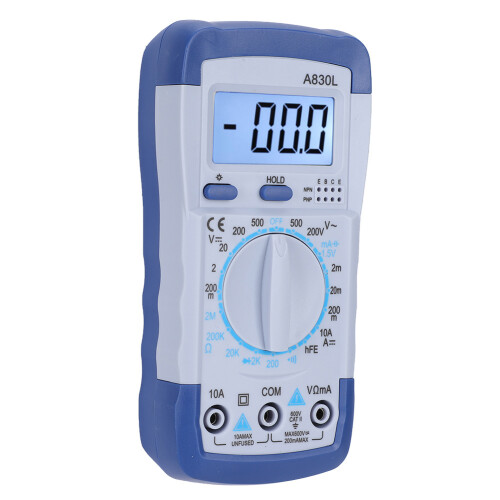 (Blue White) Digitaler Handmultimeter AC/DC Spannung Strom 1