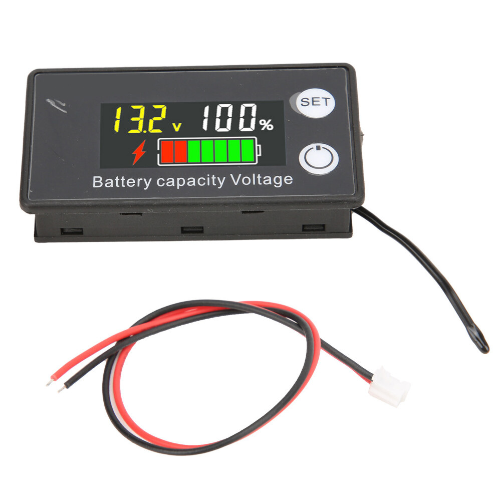 Battery Tester Lcd Voltmeter 8-100V With Alarm 610830873127