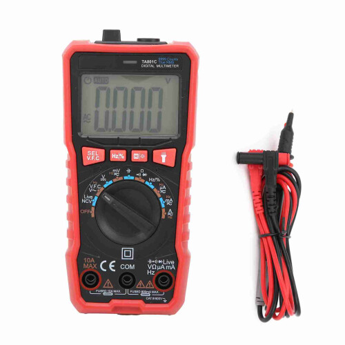 TA801C Digital Multimeter Auto Pocket High Accuracy Flashlight