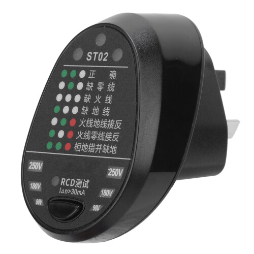 ST02 Multifunction Socket Tester LED Display 100-240V