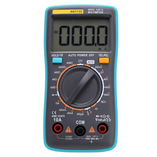 (Blue) AN113C Digitalmultimeter Hochgenauig mit Hintergrundbeleuchtung 1