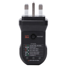(UK Plug 220-240V) FY1875 UK-Steckdosenprüfer 220-240V Sicherheit