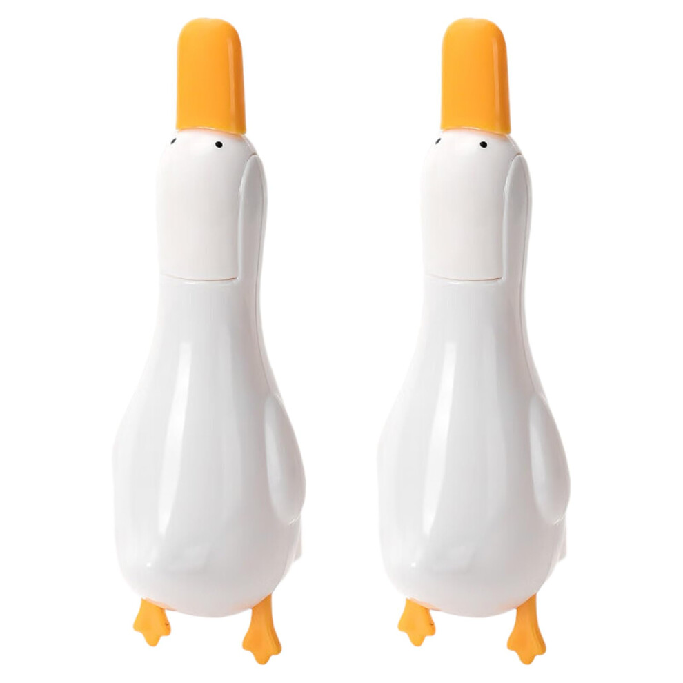 Drain Hair Catcher Duck-Designed Bathroom Sink Drain Catcher White 2-Pack Sink Tweezers Clip Removal Tool 9016109558916