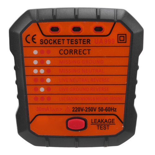 (EU (220V~250V)) Steckdosenprüfer Multifunktion EU 220V~250V Fehler