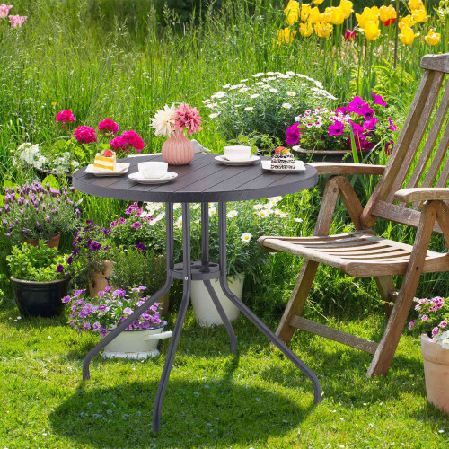 Gartentisch in grauer Holzoptik 1